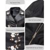 imageBellivera Faux Leather Jacket for Women Studded Rivet Floral Moto Biker Short Lapel CoatBlack Embroidered