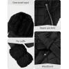 imageBellivera Women Faux Leather Suede Jacket Moto Biker Coat SherpaLined Overcoat with Removable BeltBlack Removable Fur Collar