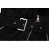 imageBellivera Women Faux Leather Trench Coat FleeceLined Midlength Jacket with Detachable Fur CollarBlack Suede