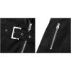 imageBellivera Women Faux Leather Trench Coat FleeceLined Midlength Jacket with Detachable Fur CollarBlack Suede With Belt