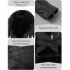 imageBellivera Women Faux Suede Leather Jacket Moto Biker Coat SherpaLined Outerwear with Detachable BeltBlack Belt