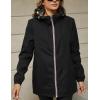 imageBellivera Women Reversible Lightweight Jacket Casual Windbreaker Outerwear Waterproof Outdoor Printed RaincoatSilver Windbreaker