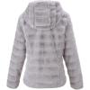 imageBellivera Womens Faux Fur Coat Shearling Fluffy Fuzzy Shaggy Hood SherpaLined Fleece JacketGray