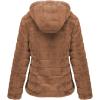 imageBellivera Womens Faux Fur Coat Shearling Fluffy Fuzzy Shaggy Hood SherpaLined Fleece JacketKhaki