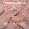 imageBellivera Womens Faux Fur Coat Shearling Fluffy Fuzzy Shaggy Hood SherpaLined Fleece JacketPink