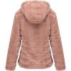 imageBellivera Womens Faux Fur Coat Shearling Fluffy Fuzzy Shaggy Hood SherpaLined Fleece JacketPink