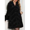 imageBellivera Womens Faux Fur Vest Sherpa Fleece Gilet Sleeveless Casual Hooded Jacket Shearling Warm Fluffy CoatBlack