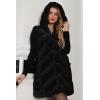 imageBellivera Womens Faux Fur Vest Sherpa Fleece Gilet Sleeveless Casual Hooded Jacket Shearling Warm Fluffy CoatBlack