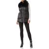 imageBellivera Womens Faux Fur Vest Sherpa Fleece Gilet Sleeveless Casual Hooded Jacket Shearling Warm Fluffy CoatBlack Collar