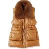 imageBellivera Womens Faux Fur Vest Sherpa Fleece Gilet Sleeveless Casual Hooded Jacket Shearling Warm Fluffy CoatChampagne Collar