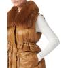 imageBellivera Womens Faux Fur Vest Sherpa Fleece Gilet Sleeveless Casual Hooded Jacket Shearling Warm Fluffy CoatChampagne Collar