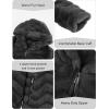 imageBellivera Womens Leopard Print Fleece Coat Spring and Winter Fashion Fuzzy Jacket Faux Fur Fluffy Cardigan OvercoatBlack