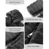 imageBellivera Womens Leopard Print Fleece Coat Spring and Winter Fashion Fuzzy Jacket Faux Fur Fluffy Cardigan OvercoatBlack a
