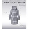 imageBellivera Womens Leopard Print Fleece Coat Spring and Winter Fashion Fuzzy Jacket Faux Fur Fluffy Cardigan OvercoatGrey