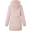 imageBellivera Womens Leopard Print Fleece Coat Spring and Winter Fashion Fuzzy Jacket Faux Fur Fluffy Cardigan OvercoatPink Faux Fur Coat