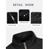 imageBellivera Womens Stand Collar Lightweight Quilted Puffer Jacket with Fleece lining for Fall and WinterBlack