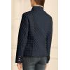 imageBellivera Womens Stand Collar Lightweight Quilted Puffer Jacket with Fleece lining for Fall and WinterBlue