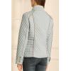 imageBellivera Womens Stand Collar Lightweight Quilted Puffer Jacket with Fleece lining for Fall and WinterGrey
