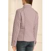 imageBellivera Womens Stand Collar Lightweight Quilted Puffer Jacket with Fleece lining for Fall and WinterPink