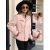 imageBellivera Womens Stand Collar Lightweight Quilted Puffer Jacket with Fleece lining for Fall and WinterPink Diamond