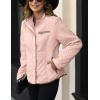 imageBellivera Womens Stand Collar Lightweight Quilted Puffer Jacket with Fleece lining for Fall and WinterPink Diamond