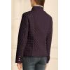 imageBellivera Womens Stand Collar Lightweight Quilted Puffer Jacket with Fleece lining for Fall and WinterPurple