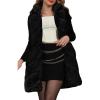 imageBellivera Womens Faux Fur Vest Sherpa Fleece Gilet Sleeveless Casual Hooded Jacket Shearling Warm Fluffy CoatBlack