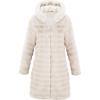 imageBellivera Womens Leopard Print Fleece Coat Spring and Winter Fashion Fuzzy Jacket Faux Fur Fluffy Cardigan OvercoatBeige a