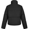 imageBellivera Women Faux Leather Jacket Long Quilted Hood Puffer Winter CoatBlack Short