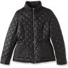 imageBellivera Women Lightweight Coat Short Quilted Puffer Long Sleeve Belted Jacket PocketsBlack With Belt