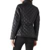 imageBellivera Women Lightweight Coat Short Quilted Puffer Long Sleeve Belted Jacket PocketsBlack With Belt