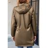 imageBellivera Women Lightweight Coat Short Quilted Puffer Long Sleeve Belted Jacket PocketsBrown Doublesided Coat
