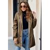 imageBellivera Women Lightweight Coat Short Quilted Puffer Long Sleeve Belted Jacket PocketsBrown Doublesided Coat