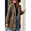 imageBellivera Women Lightweight Coat Short Quilted Puffer Long Sleeve Belted Jacket PocketsBrown Doublesided Coat