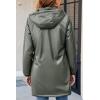 imageBellivera Women Lightweight Coat Short Quilted Puffer Long Sleeve Belted Jacket PocketsGreen Doublesided Coat