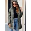imageBellivera Women Lightweight Coat Short Quilted Puffer Long Sleeve Belted Jacket PocketsGreen Doublesided Coat