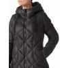 imageBellivera Women Long Heavy Puffer Coat Diamond Quilted Thermal Thicken Winter Parka Windproof Jacket with HoodBlack