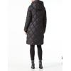 imageBellivera Women Long Heavy Puffer Coat Diamond Quilted Thermal Thicken Winter Parka Windproof Jacket with HoodBlack