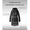 imageBellivera Women Long Heavy Puffer Coat Diamond Quilted Thermal Thicken Winter Parka Windproof Jacket with HoodBlack