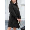 imageBellivera Women Long Heavy Puffer Coat Diamond Quilted Thermal Thicken Winter Parka Windproof Jacket with HoodBlack Belt