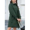 imageBellivera Women Long Heavy Puffer Coat Diamond Quilted Thermal Thicken Winter Parka Windproof Jacket with HoodGreen Belt