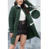 imageBellivera Women Long Heavy Puffer Coat Diamond Quilted Thermal Thicken Winter Parka Windproof Jacket with HoodGreen Belt