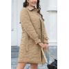 imageBellivera Women Long Heavy Puffer Coat Diamond Quilted Thermal Thicken Winter Parka Windproof Jacket with HoodYellow Belt