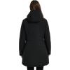imageBellivera Women Puffer Jacket Reversible Spring and Winter Fashion Warm Quilted Long Hooded Padded Bubble CoatBlack