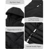 imageBellivera Women Puffer Jacket Reversible Spring and Winter Fashion Warm Quilted Long Hooded Padded Bubble CoatBlack