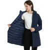 imageBellivera Women Puffer Jacket Reversible Spring and Winter Fashion Warm Quilted Long Hooded Padded Bubble CoatBlue