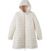 imageBellivera Women Puffer Jacket Reversible Spring and Winter Fashion Warm Quilted Long Hooded Padded Bubble CoatWhite