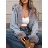 imageBellivera Women Twill Parka Jacket Winter Fashion Warm Long Hood Coat with Faux Fur CollarBlack Faux Fur Jean Outerwear