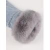 imageBellivera Women Twill Parka Jacket Winter Fashion Warm Long Hood Coat with Faux Fur CollarGrey Sherpa Fleece Jean Jackets