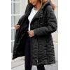 imageBellivera Womens Diamond Quilted Lightweight Puffer Jacket Spring and Winter Padded Coat with HoodBlack Bubble